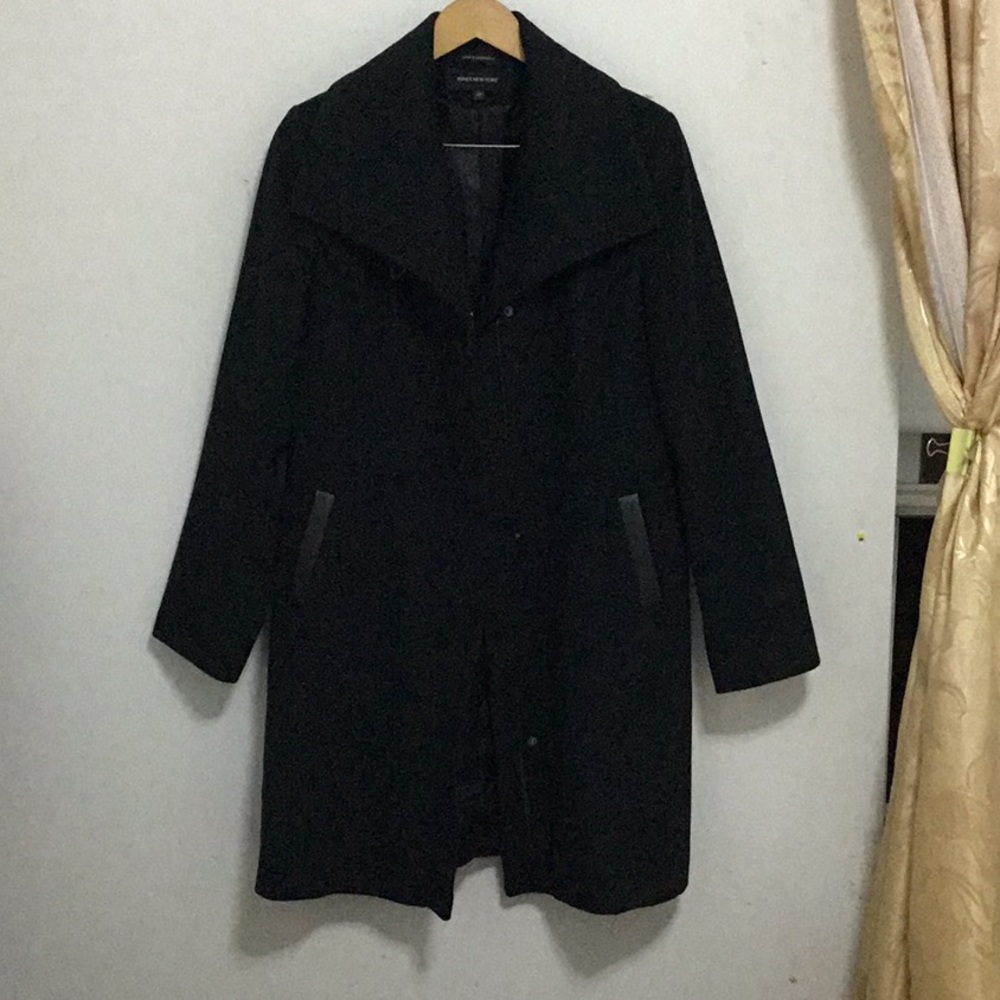 Green wool coat Jones NY